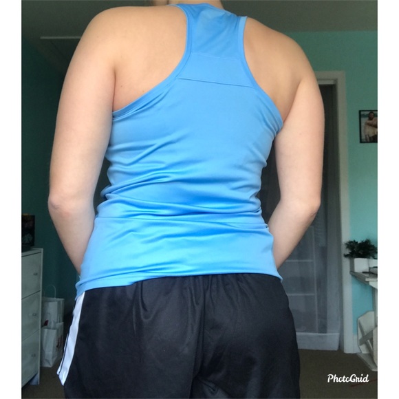 Under Armour blue razor back tank top - Picture 2 of 2